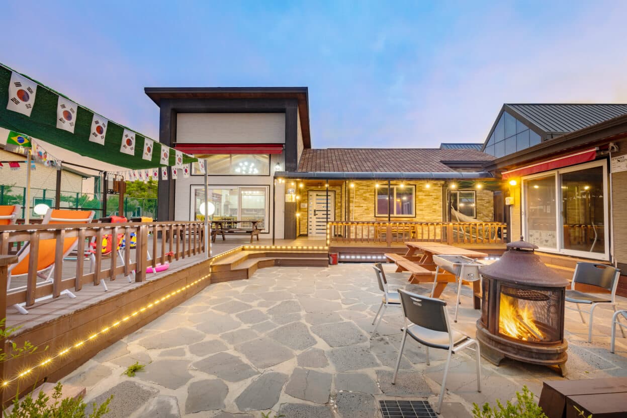 화롯대 점화 후
